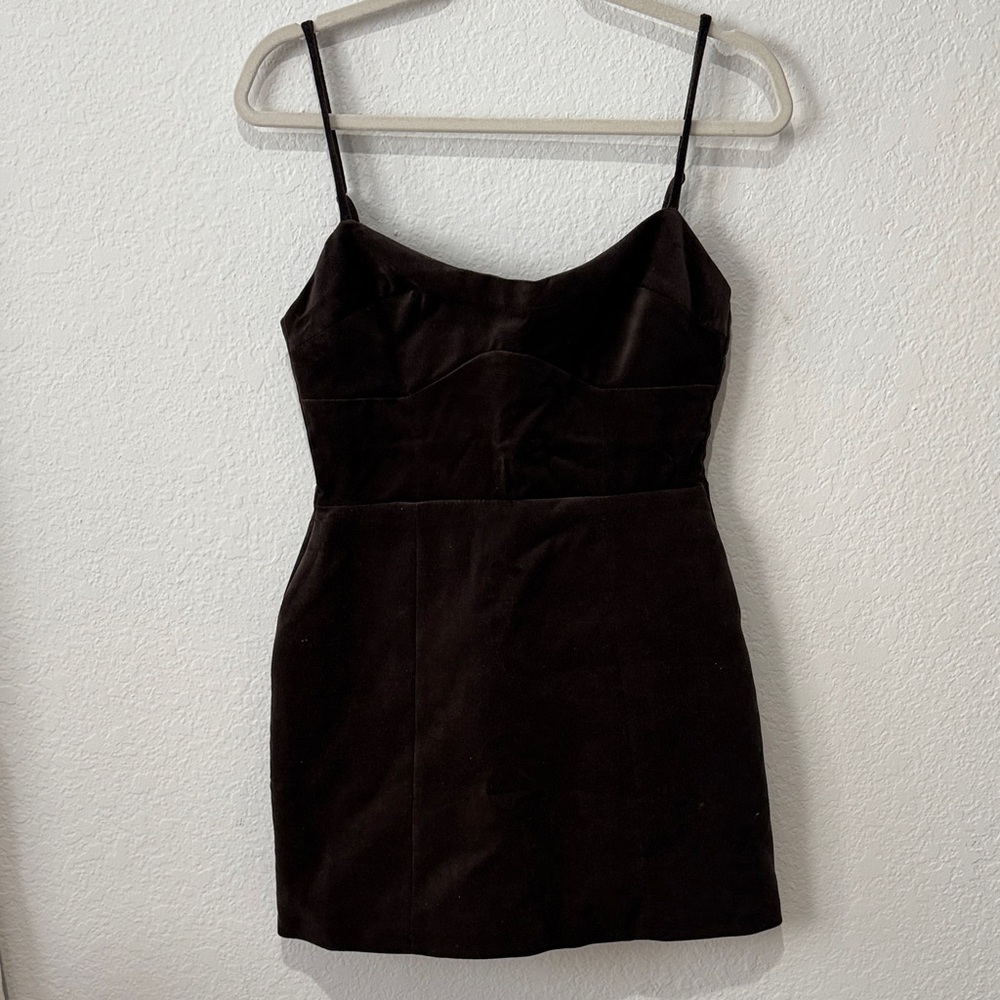 New Zara Velvet Mini Dress